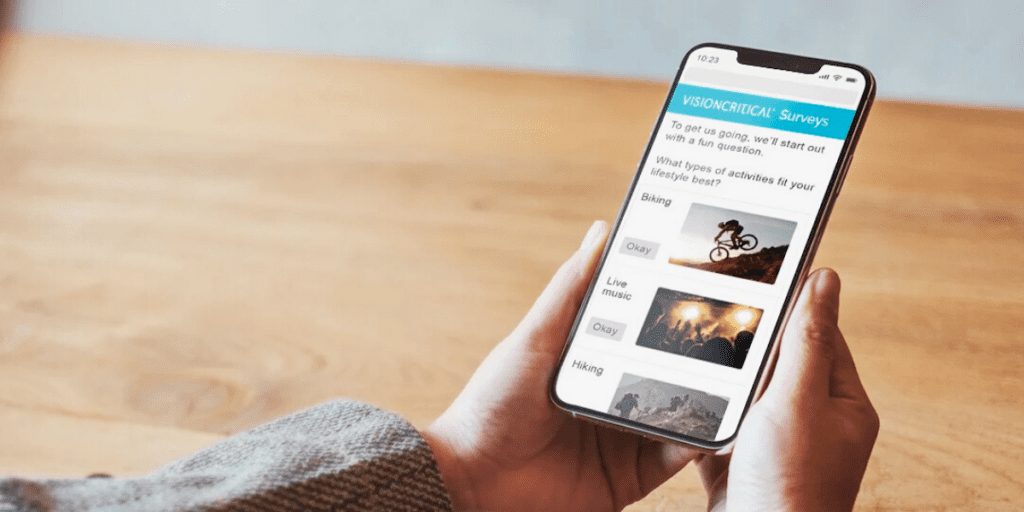 Vistara Capital Image of Vision Critical mobile survey application
